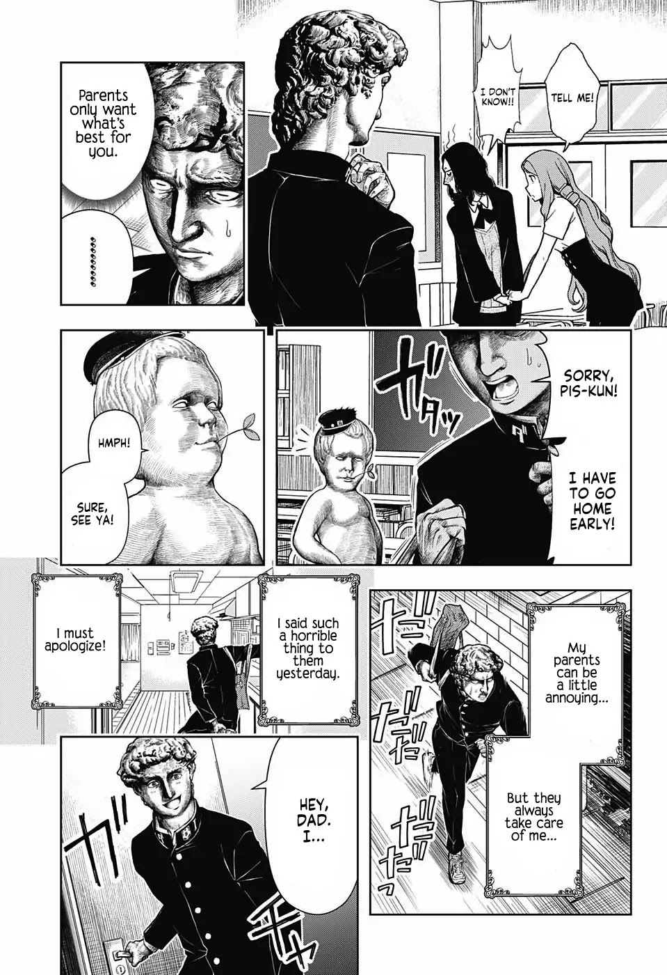 Shishunki Renaissance David-kun Chapter 6 page 11 - Chapter 6: David's Rebellious Stage