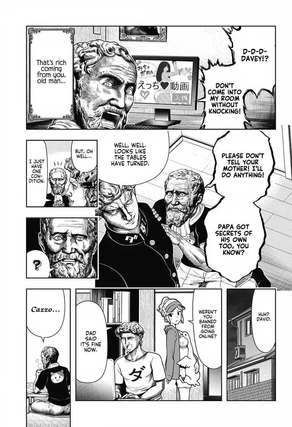 Shishunki Renaissance David-kun Chapter 6 page 13 - Chapter 6: David's Rebellious Stage