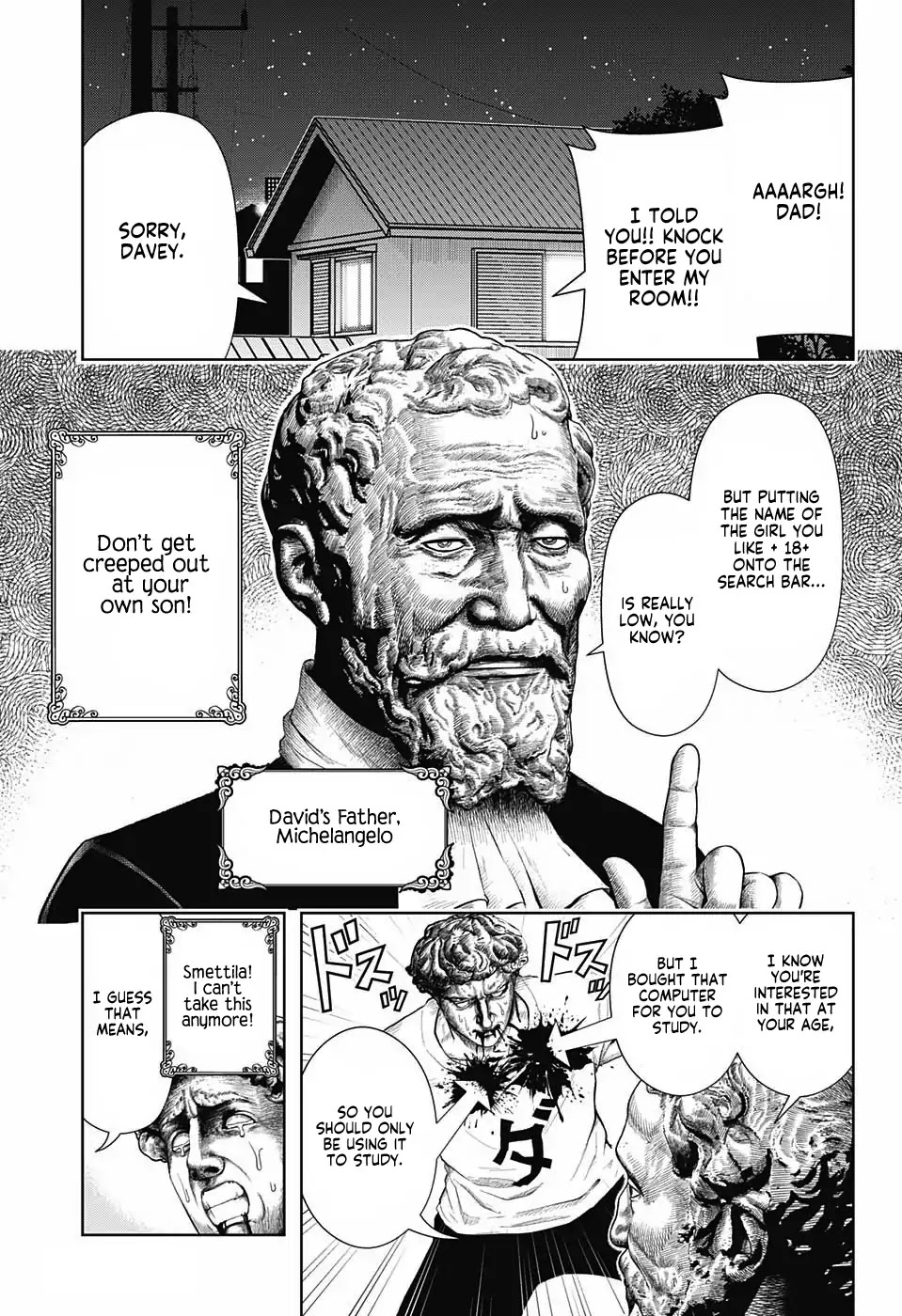Shishunki Renaissance David-kun Chapter 6 page 3 - Chapter 6: David's Rebellious Stage