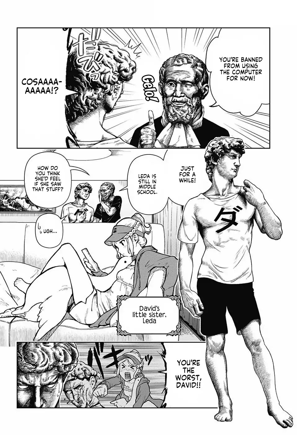 Shishunki Renaissance David-kun Chapter 6 page 4 - Chapter 6: David's Rebellious Stage