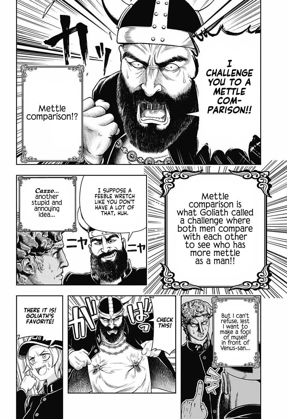 Shishunki Renaissance David-kun Chapter 7 page 4 - Chapter 7: Challenge from Goliath, the Giant