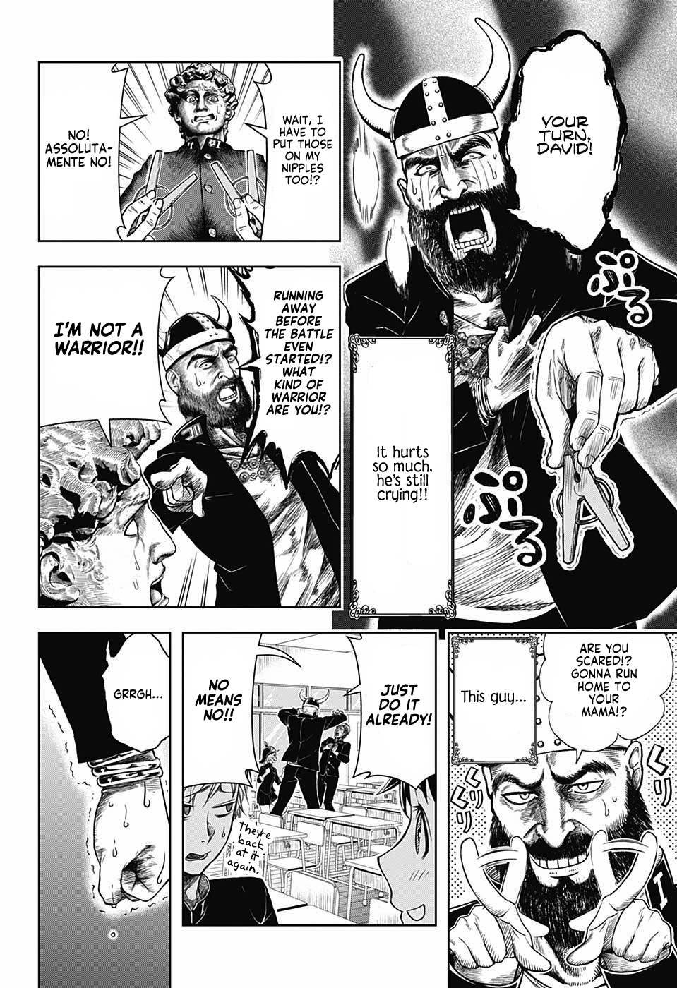 Shishunki Renaissance David-kun Chapter 7 page 8 - Chapter 7: Challenge from Goliath, the Giant