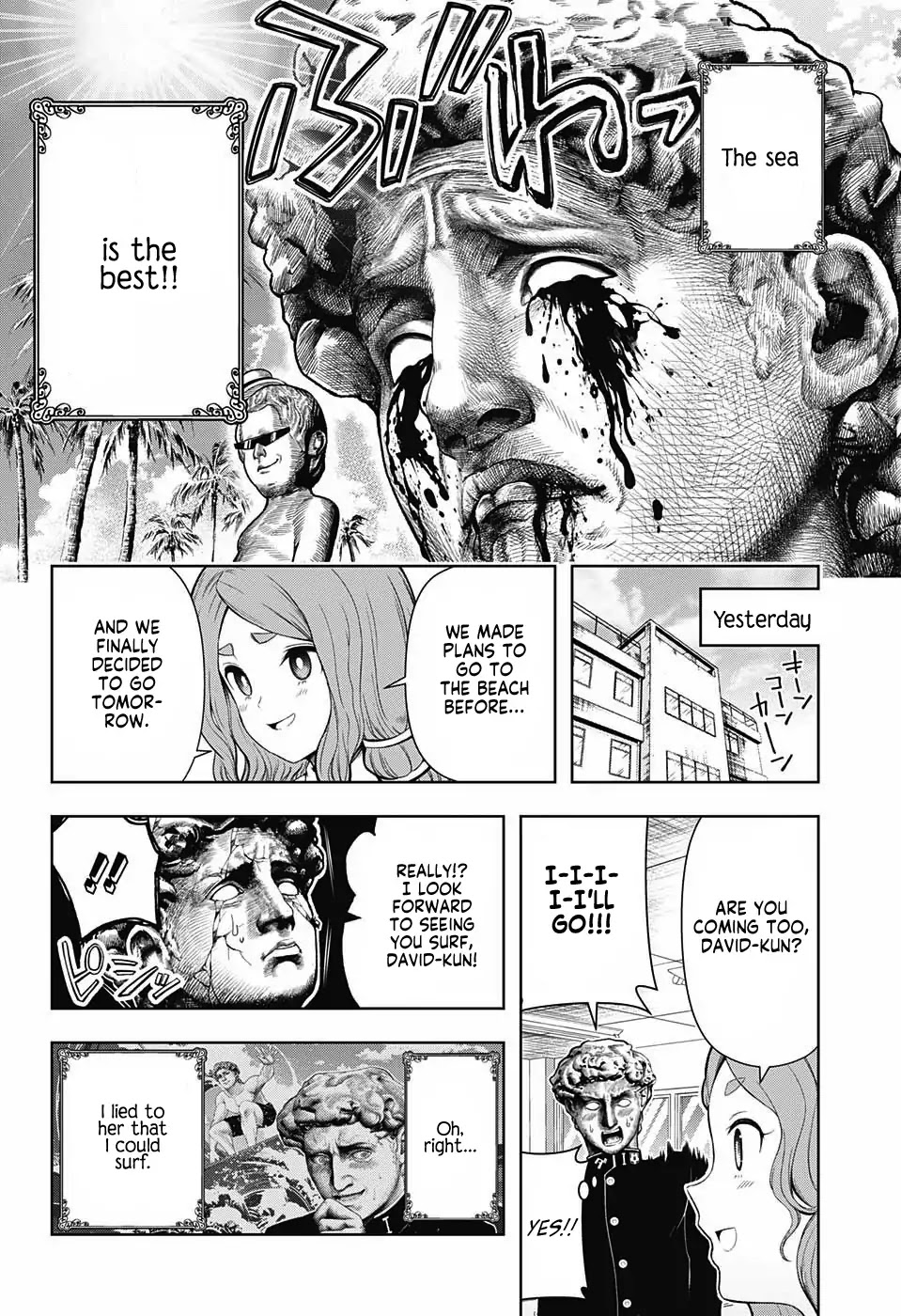 Shishunki Renaissance David-kun Chapter 8 page 2 - Chapter 8: Venus at the Beach