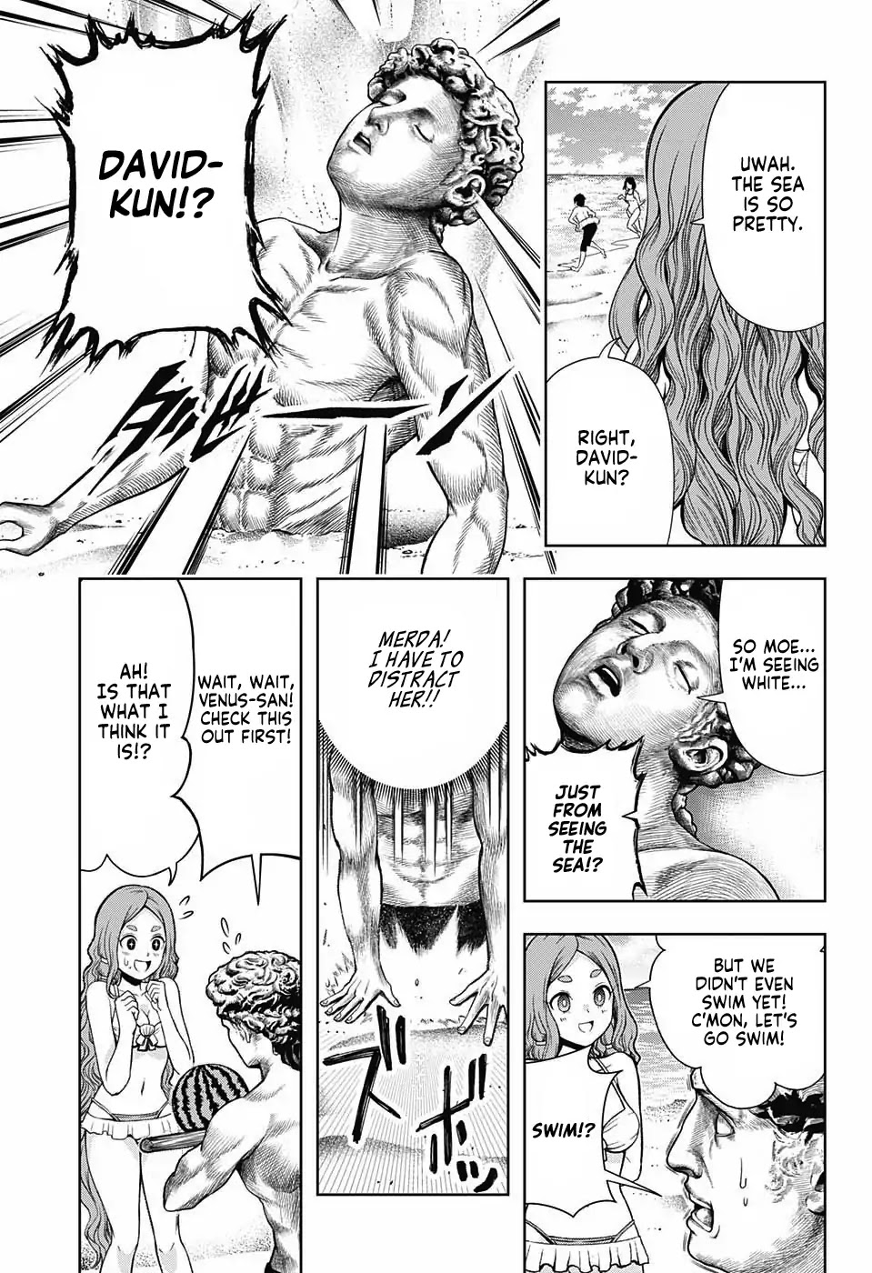 Shishunki Renaissance David-kun Chapter 8 page 5 - Chapter 8: Venus at the Beach