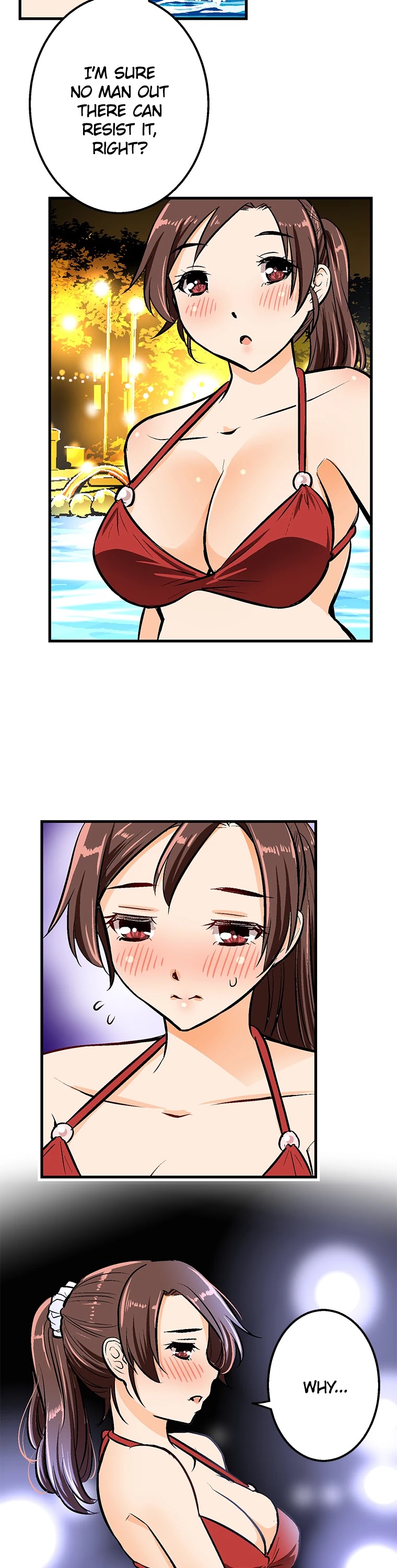 Shitai no ♡ Karen-san!! Chapter 32 page 15 - Chapter 32: Night Pool Adventure
