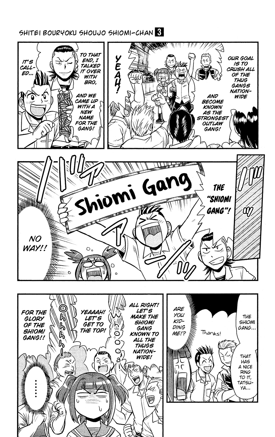 Shitei Bouryoku Shoujo Shiomi-chan Chapter 14 page 10 - Chapter 14: A Dishonorable Charisma