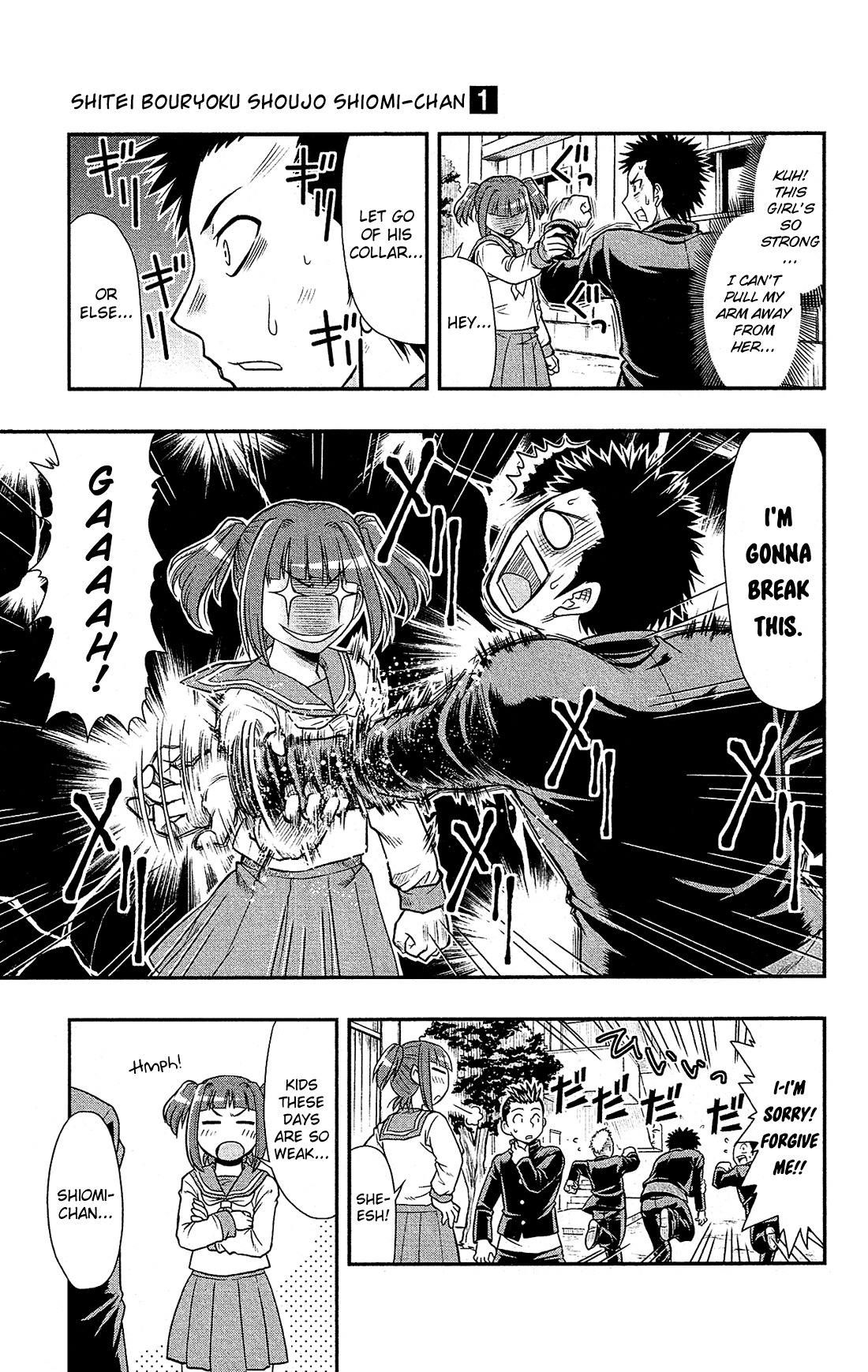 Shitei Bouryoku Shoujo Shiomi-chan Chapter 2 page 26 - Chapter 2: A Dishonorable School Day