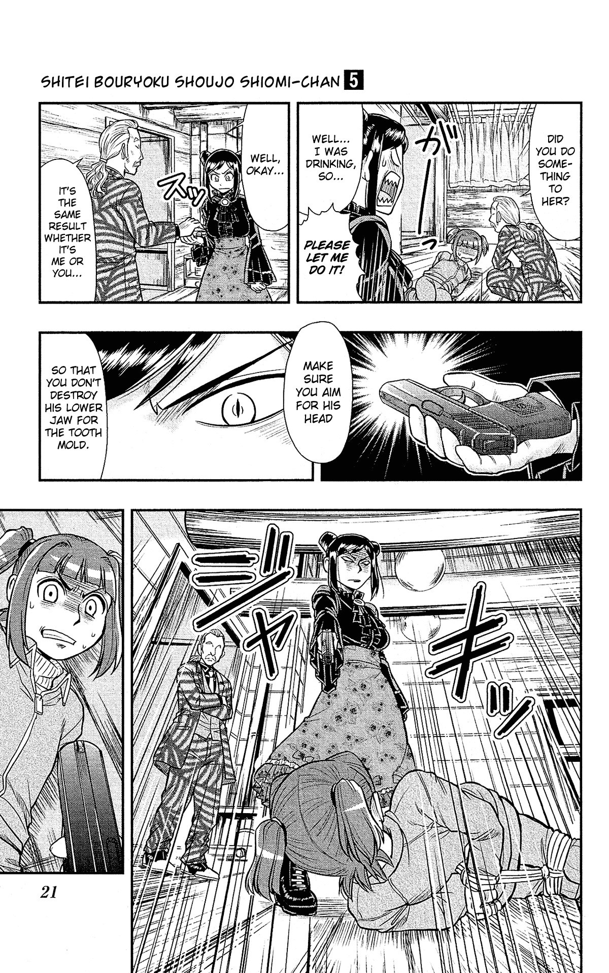 Shitei Bouryoku Shoujo Shiomi-chan Chapter 25 page 21 - Chapter 25: A Dishonorable Assassination
