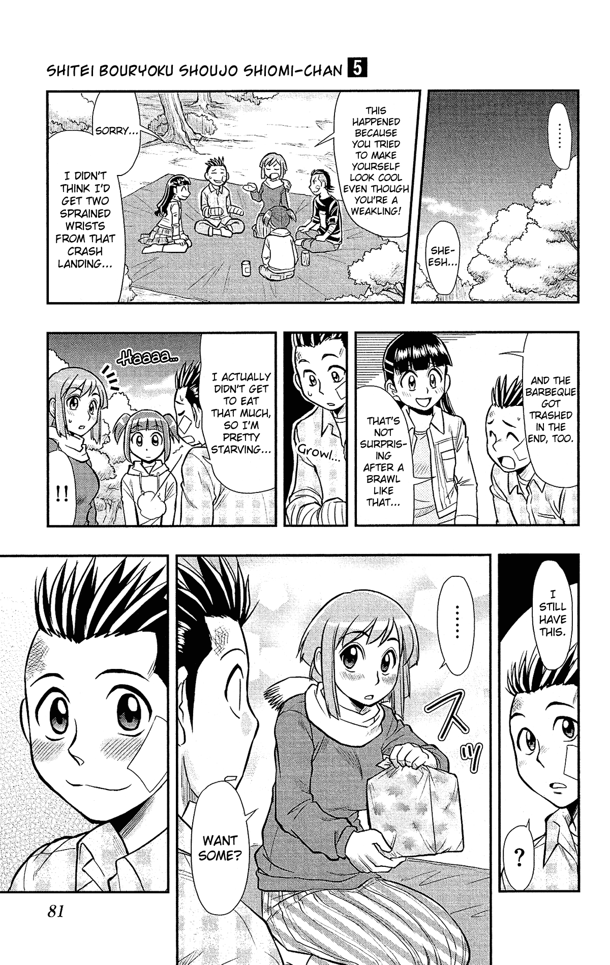 Shitei Bouryoku Shoujo Shiomi-chan Chapter 27 page 26 - Chapter 27: A Dishonorable Flower Viewing