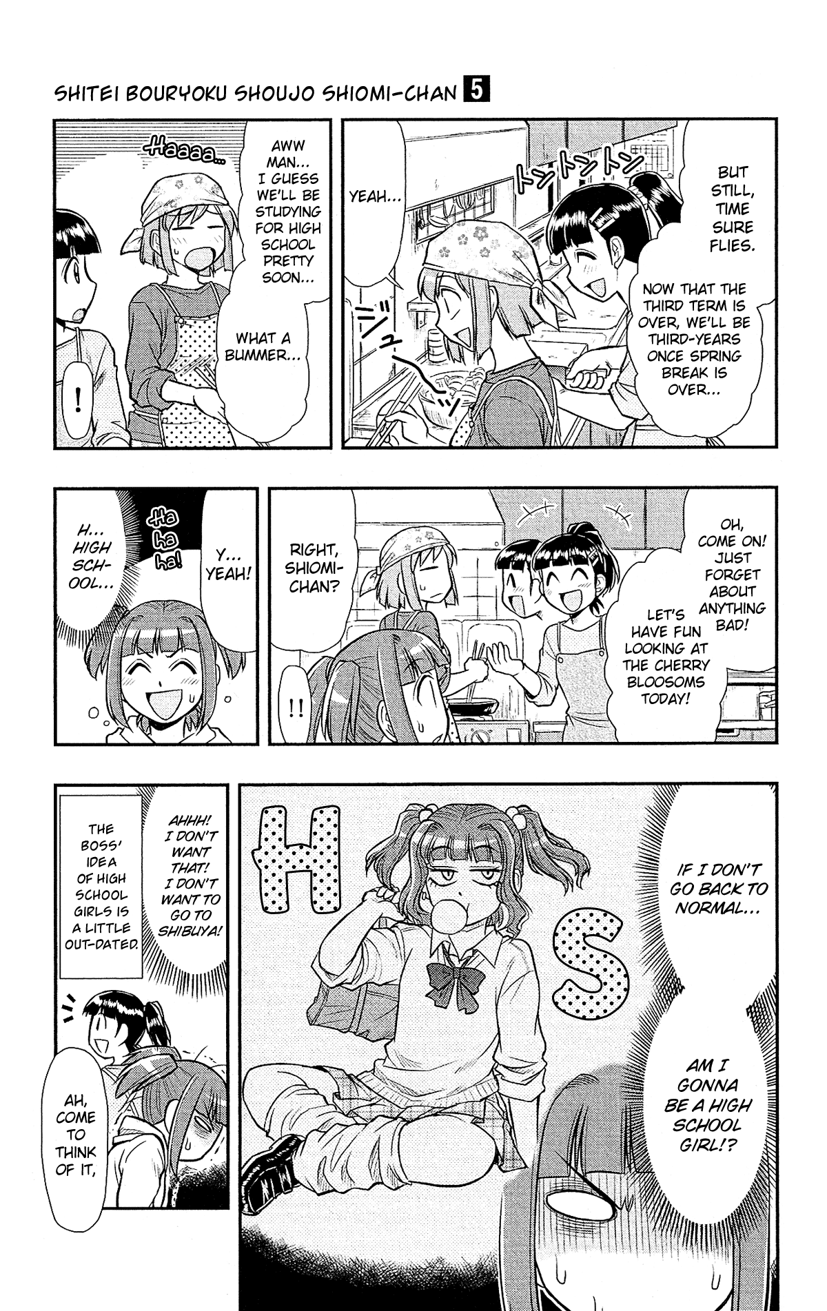 Shitei Bouryoku Shoujo Shiomi-chan Chapter 27 page 6 - Chapter 27: A Dishonorable Flower Viewing