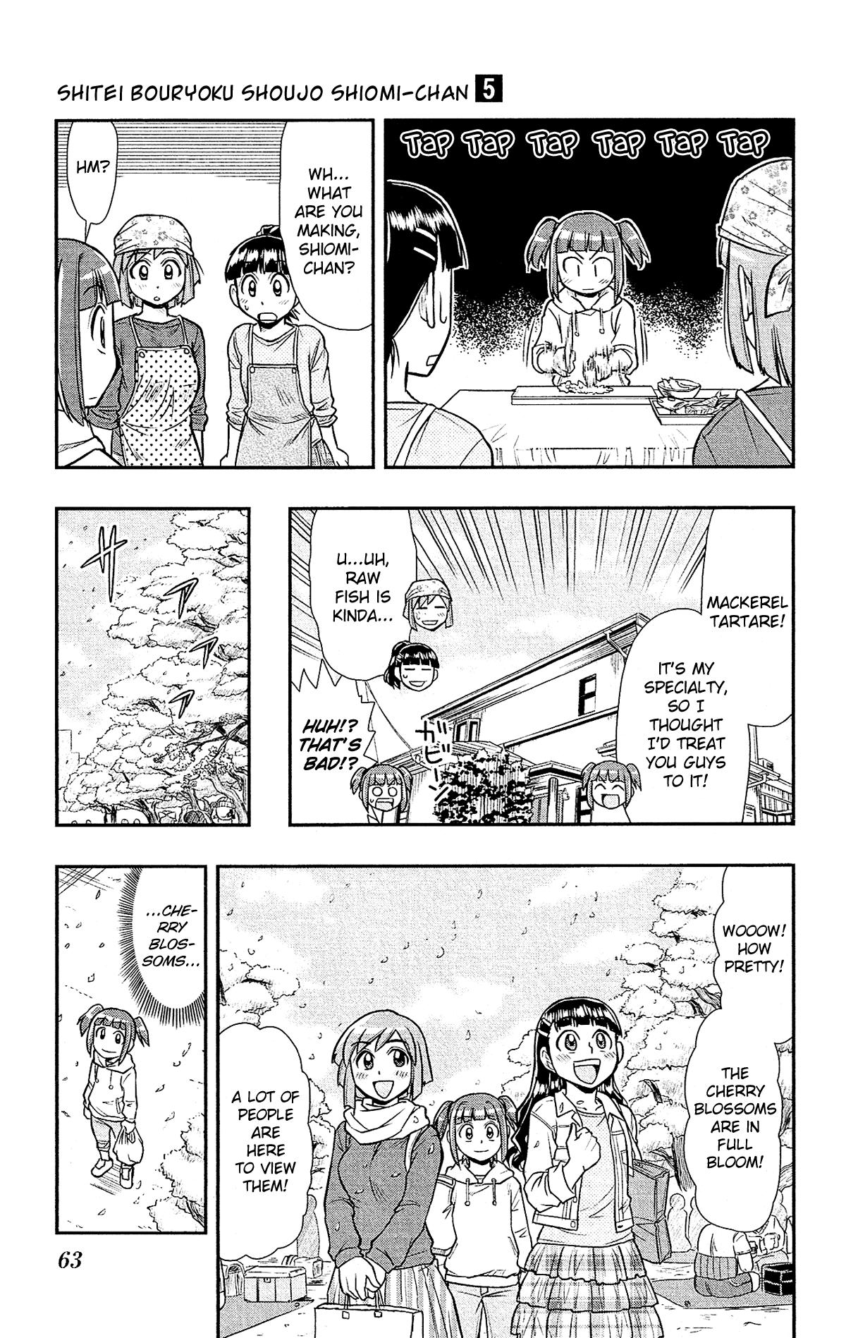 Shitei Bouryoku Shoujo Shiomi-chan Chapter 27 page 8 - Chapter 27: A Dishonorable Flower Viewing