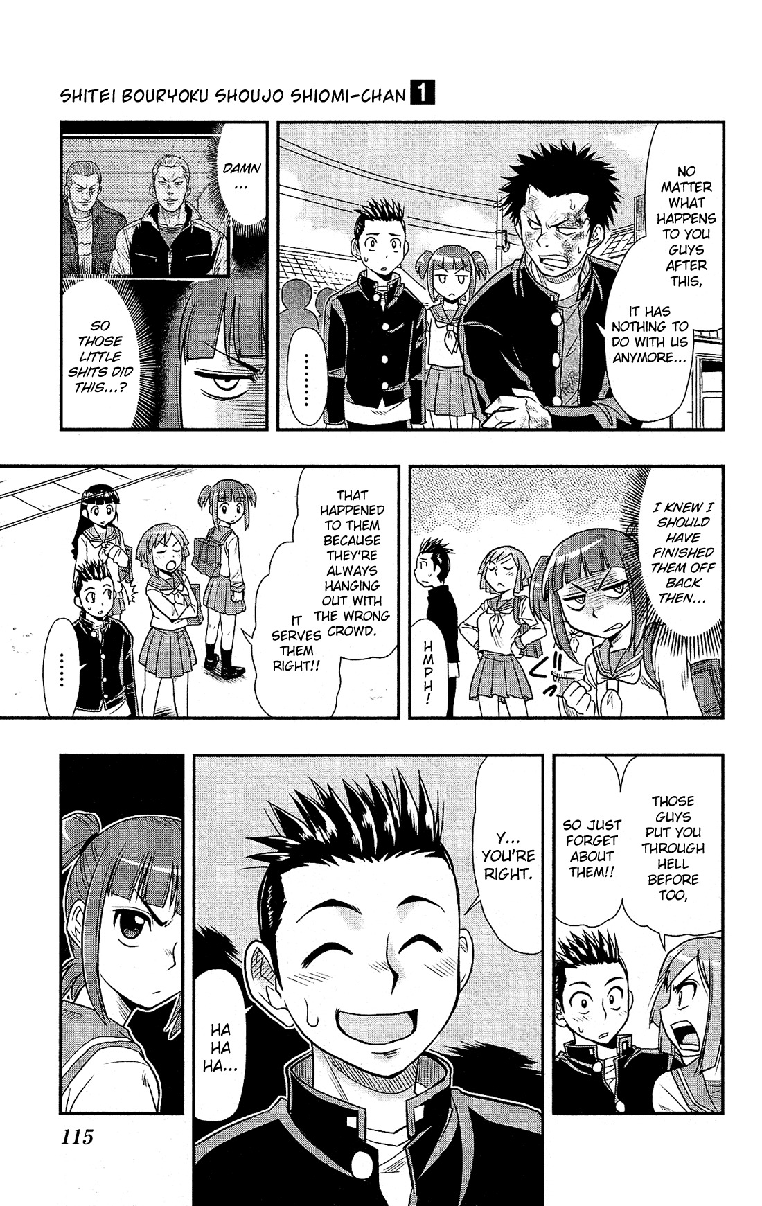 Shitei Bouryoku Shoujo Shiomi-chan Chapter 4 page 12 - Chapter 4: A Dishonorable Distinction