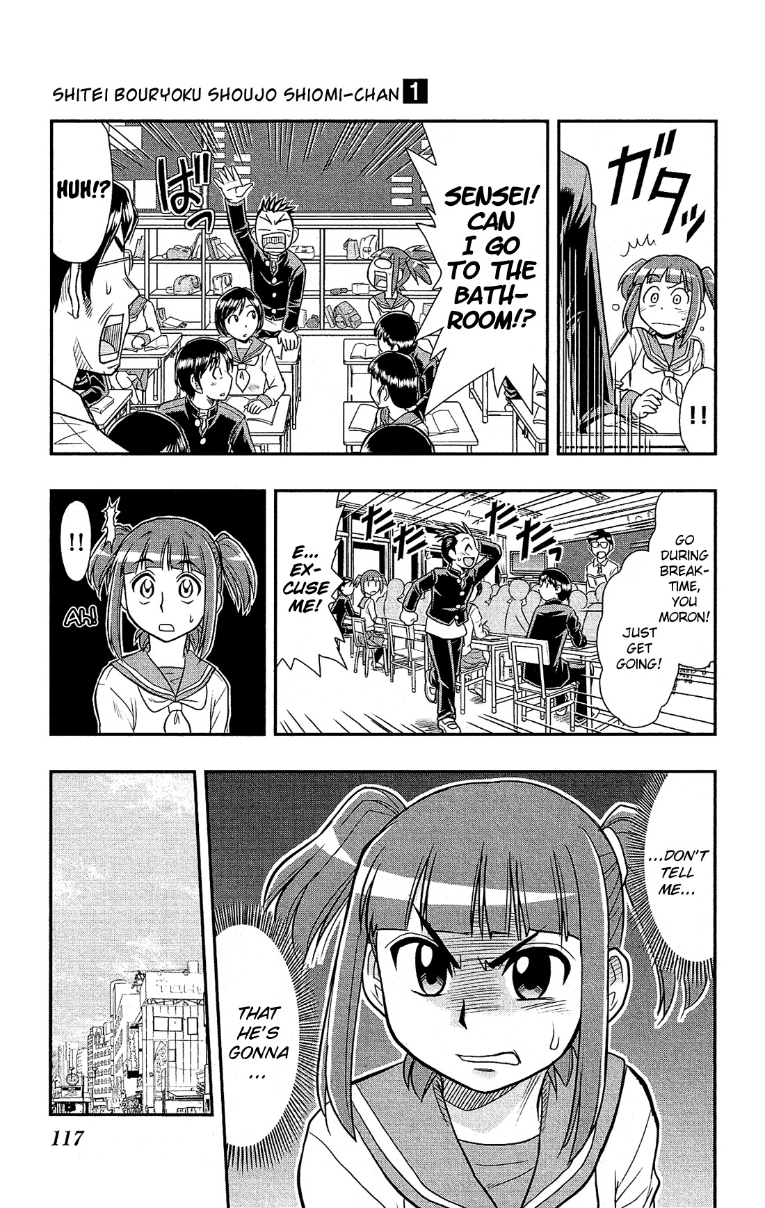 Shitei Bouryoku Shoujo Shiomi-chan Chapter 4 page 14 - Chapter 4: A Dishonorable Distinction