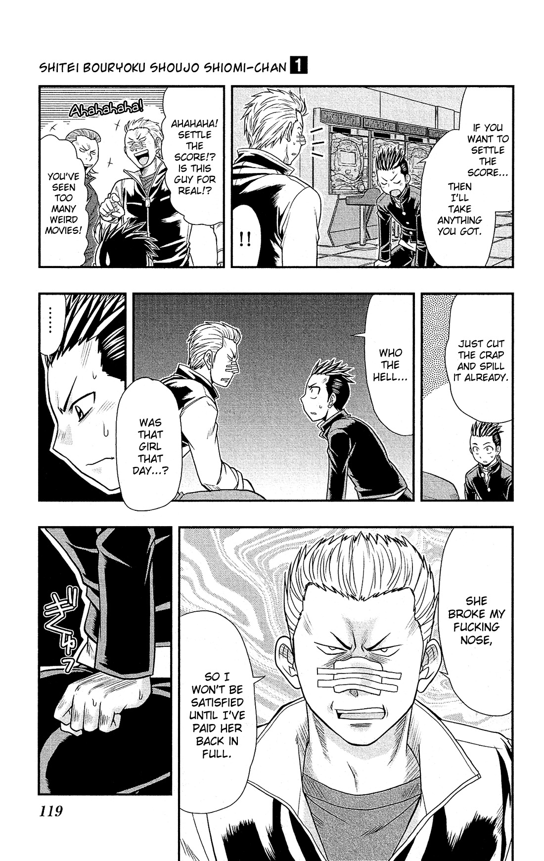 Shitei Bouryoku Shoujo Shiomi-chan Chapter 4 page 16 - Chapter 4: A Dishonorable Distinction