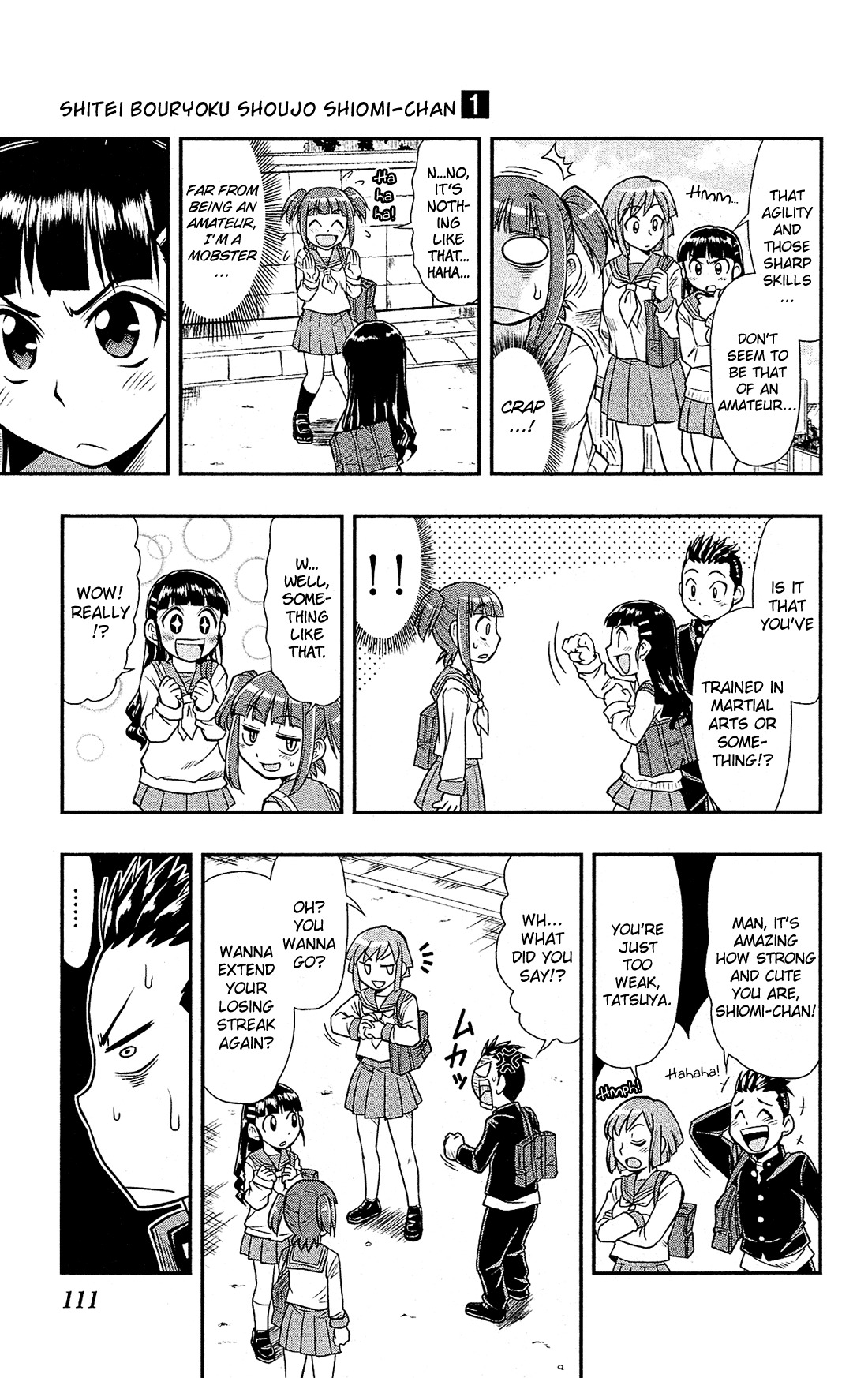 Shitei Bouryoku Shoujo Shiomi-chan Chapter 4 page 8 - Chapter 4: A Dishonorable Distinction