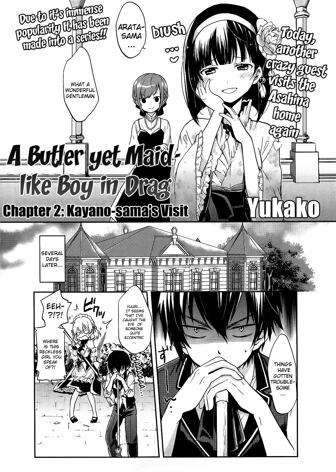 Shitsuji de Maid na Otokonoko Chapter 2 page 2 - Chapter 2: Kayano-sama's Visit
