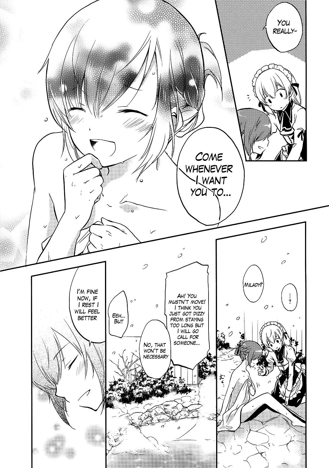 Shitsuji de Maid na Otokonoko Chapter 3 page 13 - Chapter 3: Excitement at the Hot Spring