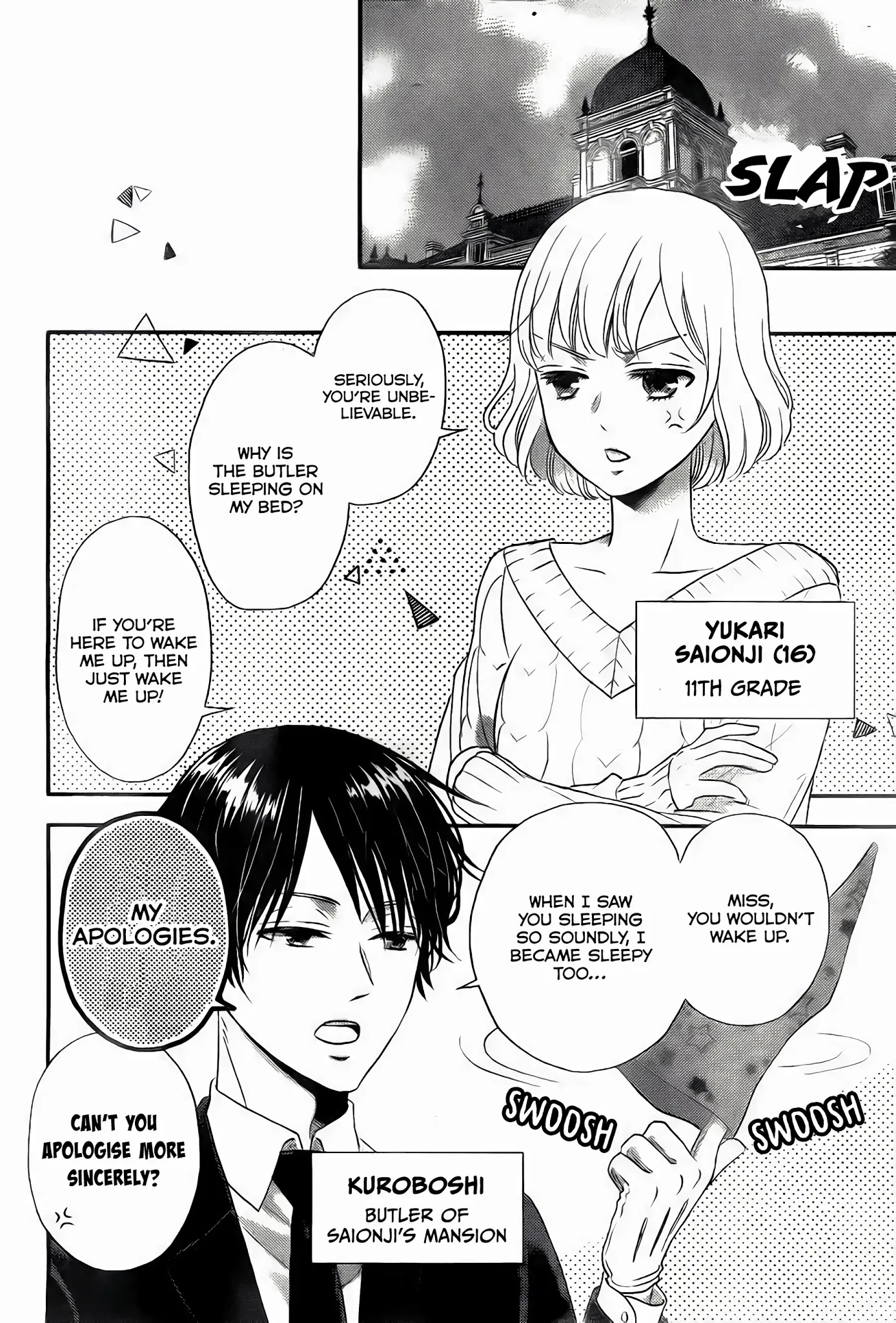 Shitsuji Kuroboshi wa Kashizukanai Chapter 2 page 4 - Chapter 2