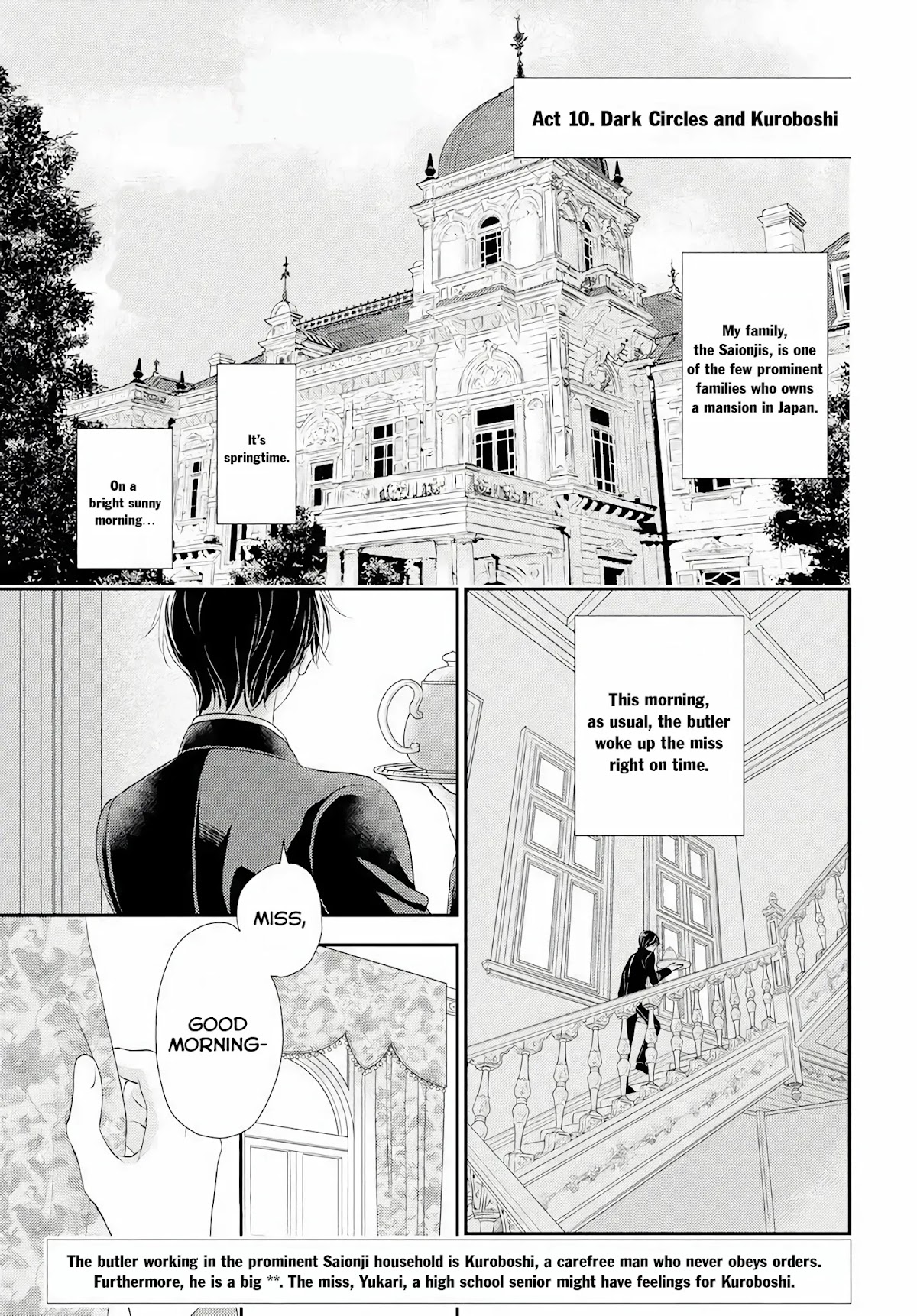 Shitsuji Kuroboshi wa Kashizukanai Chapter 3 page 2 - Chapter 3