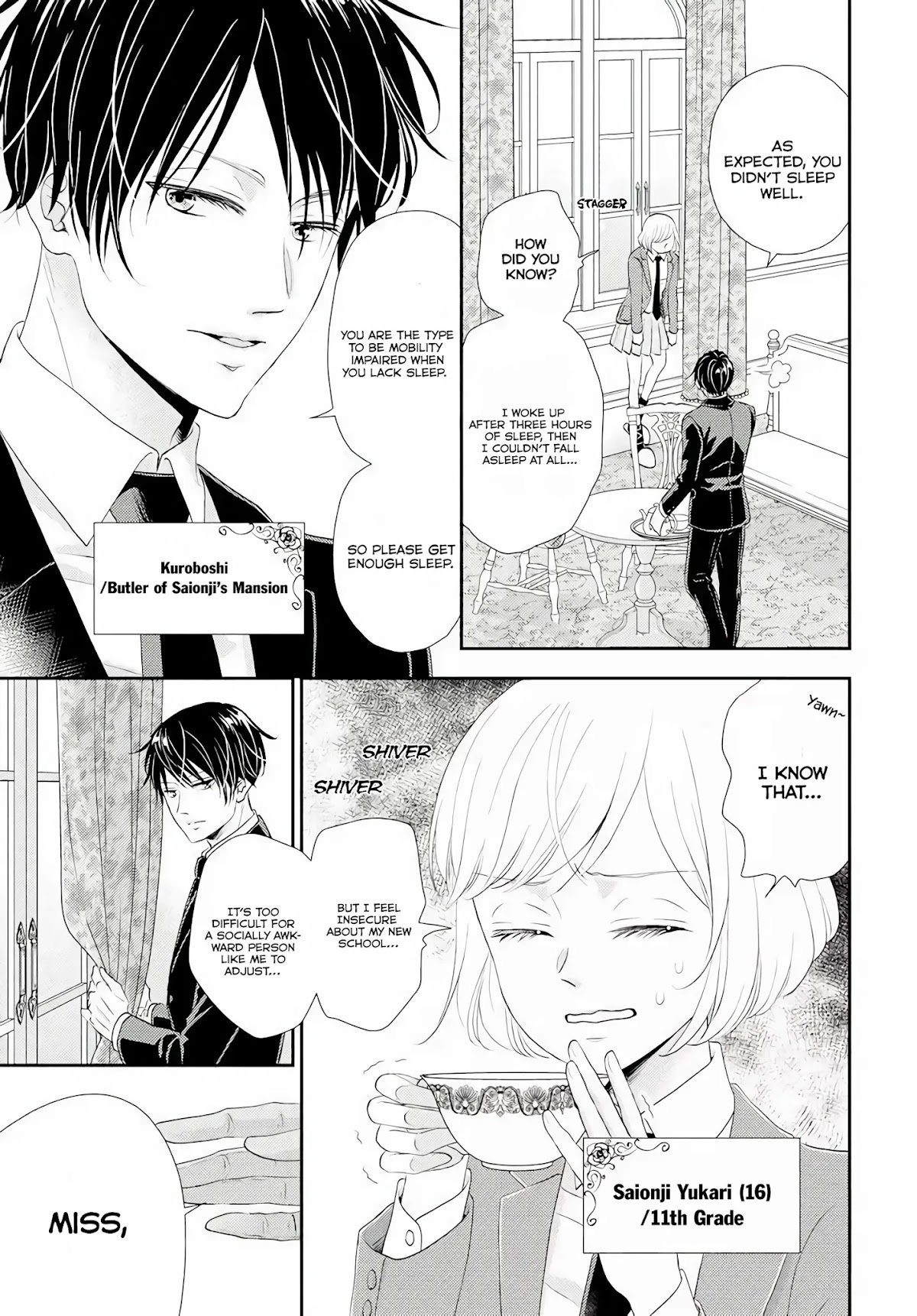Shitsuji Kuroboshi wa Kashizukanai Chapter 3 page 4 - Chapter 3