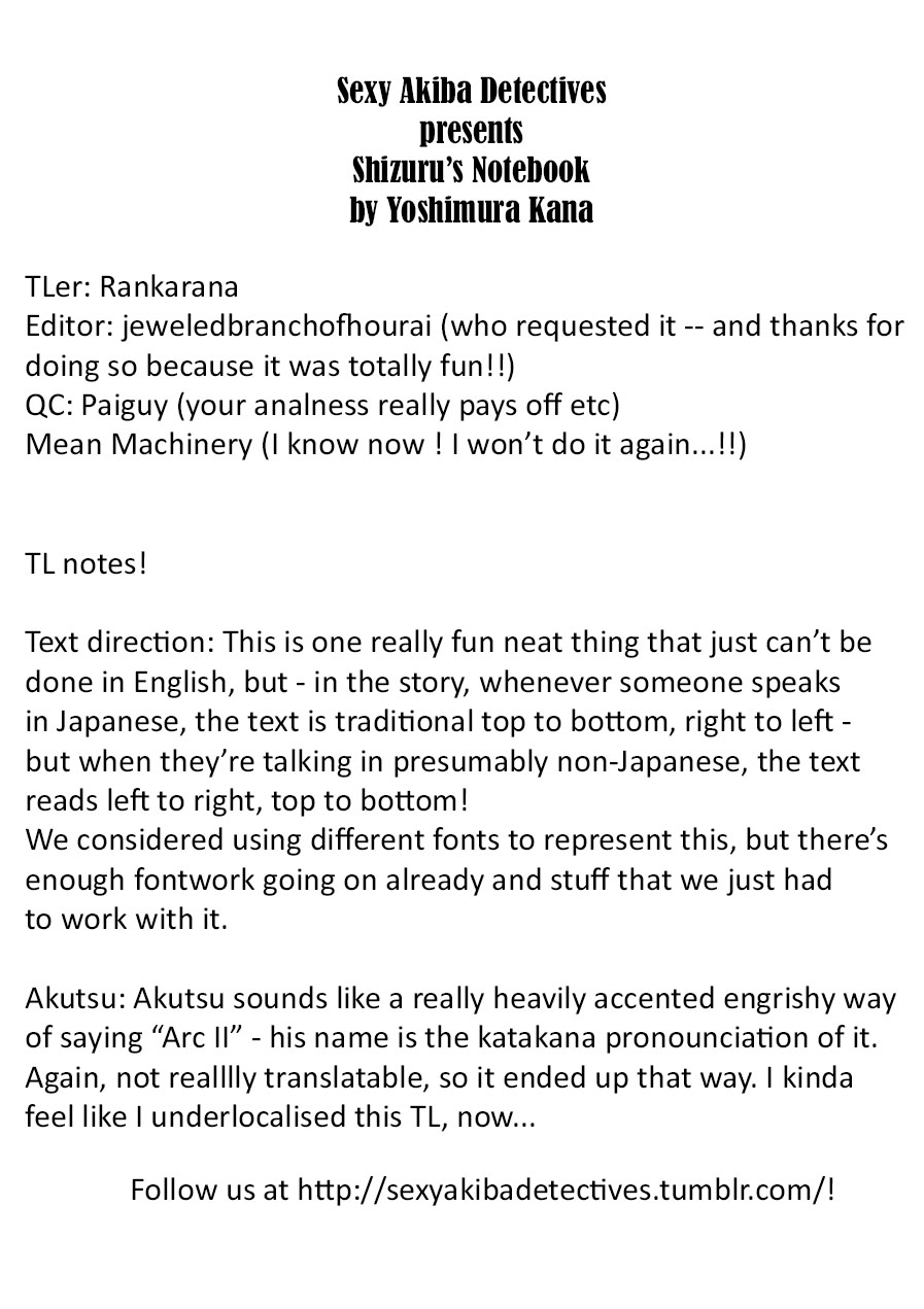 Shizuru's Notebook Chapter 1.2 page 32 - Chapter 1 v2 : Oneshot