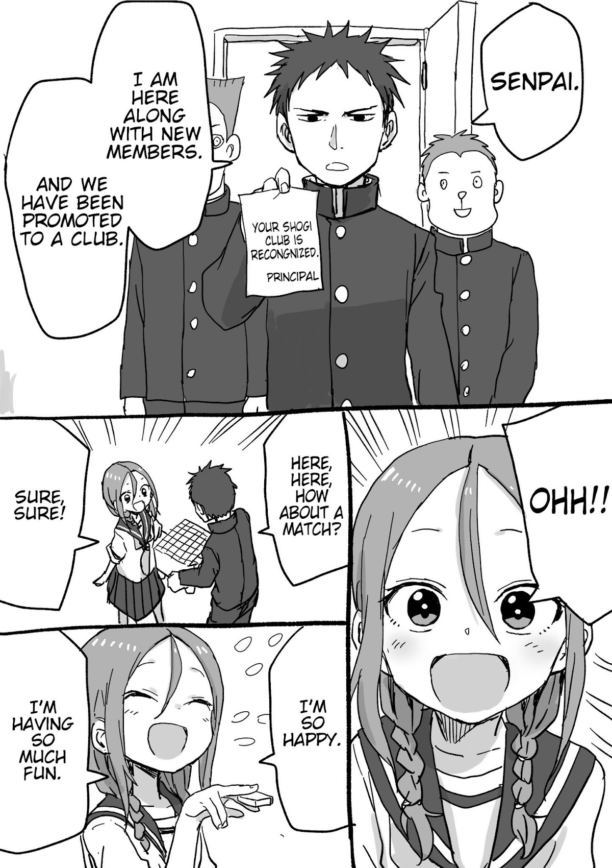 Shogi Senpai Chapter 13 page 1 - Chapter 13