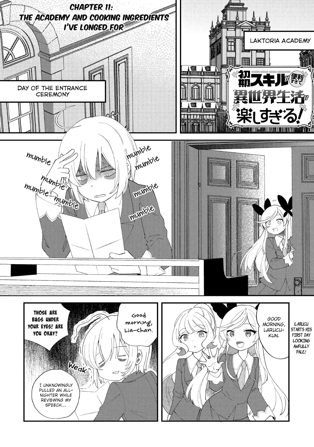 Shoki Skill Ga Benri Sugite Isekai Seikatsu ga Tanoshisugiru! Chapter 11 page 1 - Chapter 11