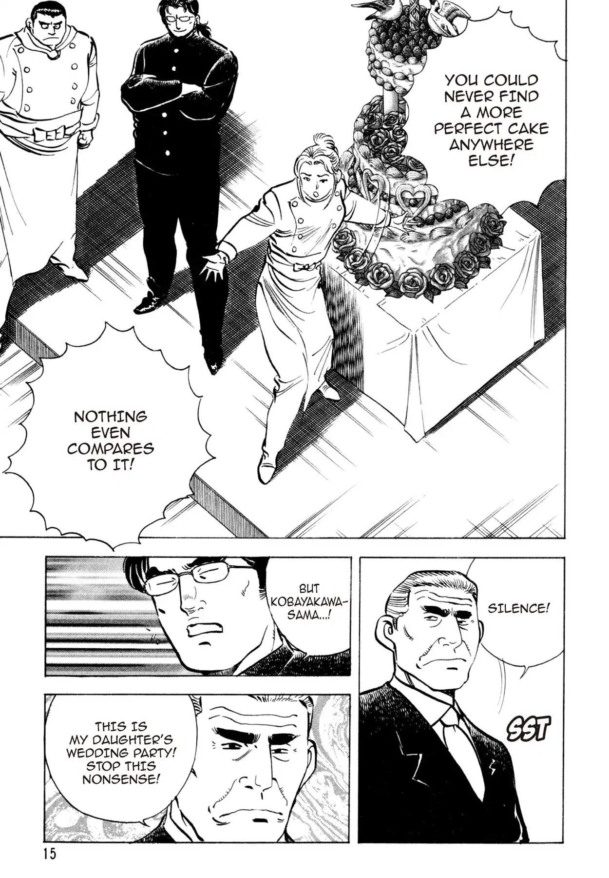 Shoku King Chapter 98 page 14 - Chapter 98: THE CELEBRATORY WEDDING CAKE