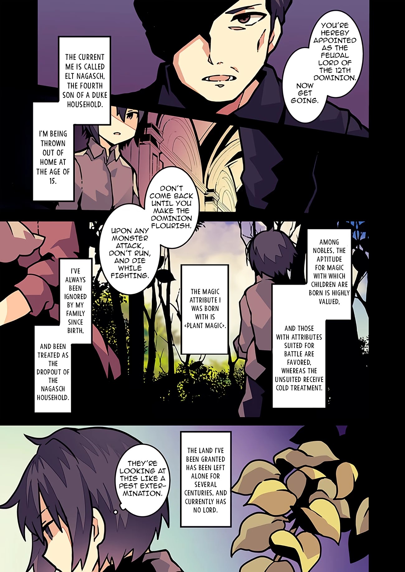 Shokubutsu Mahou Chito de Nonbiri Ryoshu Seikatsu Hajimemasu Zense no Chishiki o Kushi Shite Nogyo Shitara, Gyakuten Jinsei Hajimatta Kudan Chapter 1 page 1 - Chapter 1