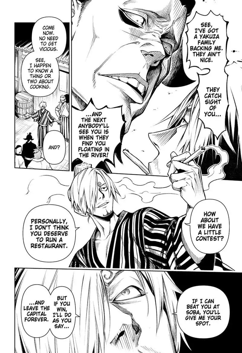 Shokugeki no Sanji Chapter 5 page 10 - Chapter 5: Crooked Cooks, Soba Salvation