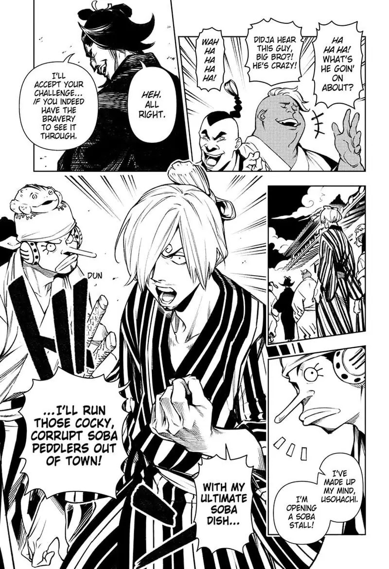 Shokugeki no Sanji Chapter 5 page 11 - Chapter 5: Crooked Cooks, Soba Salvation