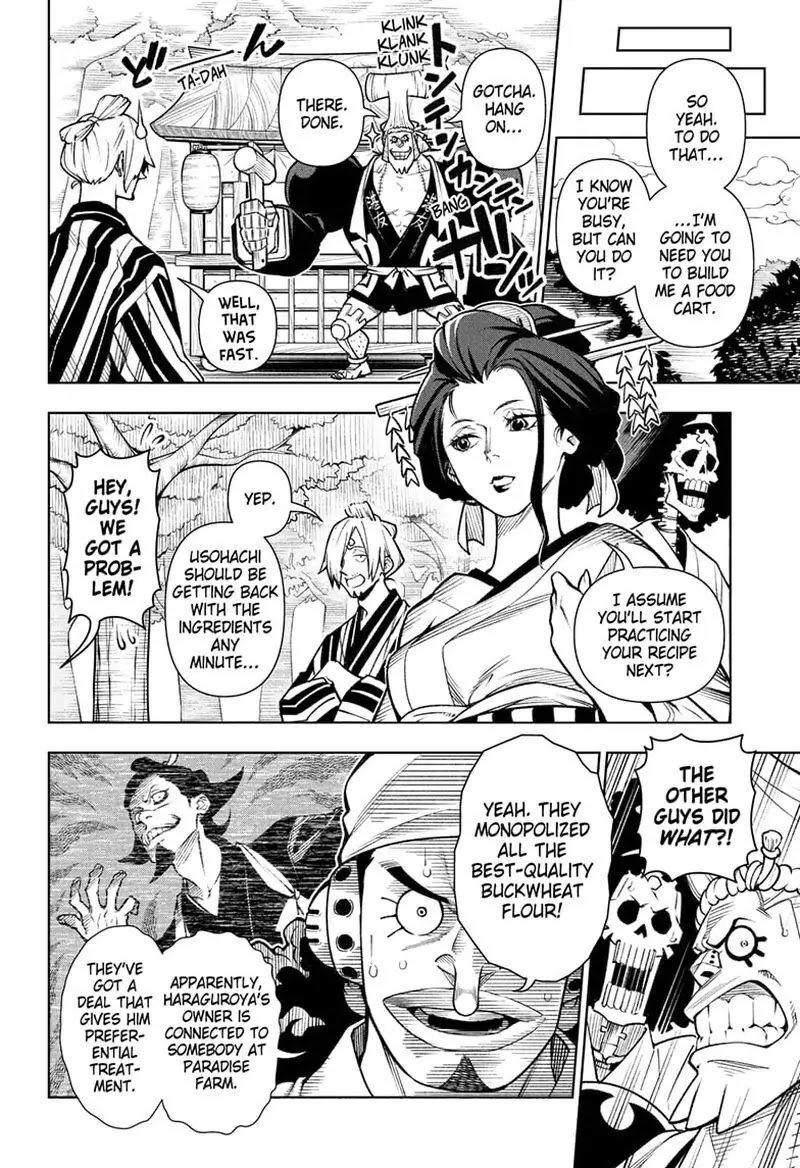 Shokugeki no Sanji Chapter 5 page 12 - Chapter 5: Crooked Cooks, Soba Salvation