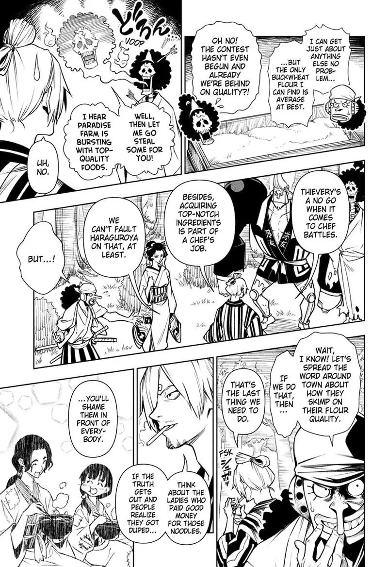 Shokugeki no Sanji Chapter 5 page 13 - Chapter 5: Crooked Cooks, Soba Salvation