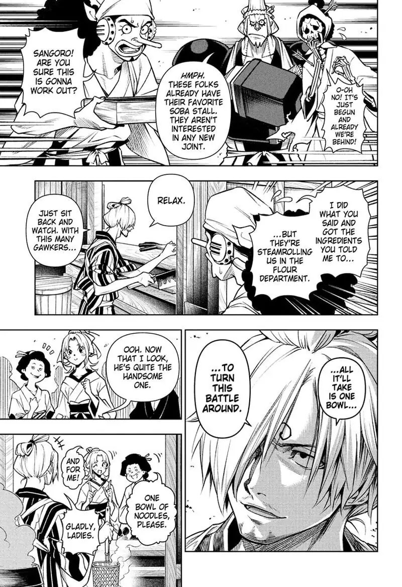 Shokugeki no Sanji Chapter 5 page 19 - Chapter 5: Crooked Cooks, Soba Salvation