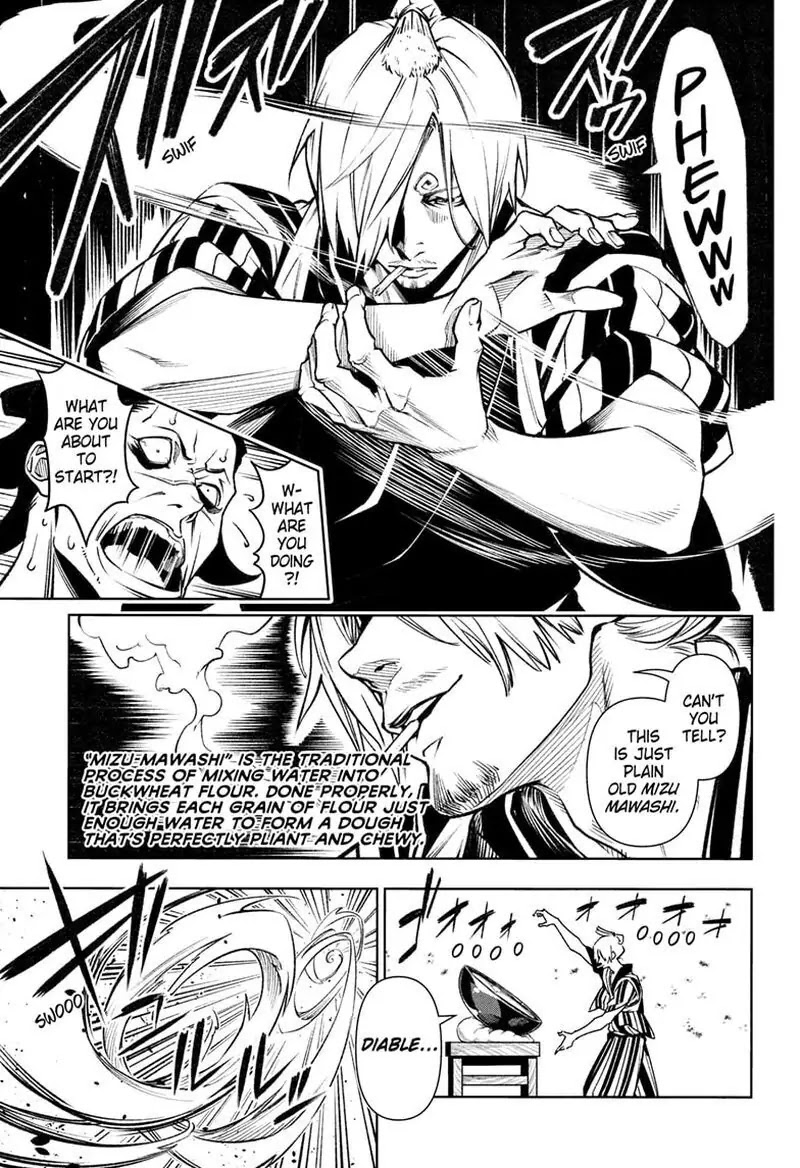 Shokugeki no Sanji Chapter 5 page 27 - Chapter 5: Crooked Cooks, Soba Salvation