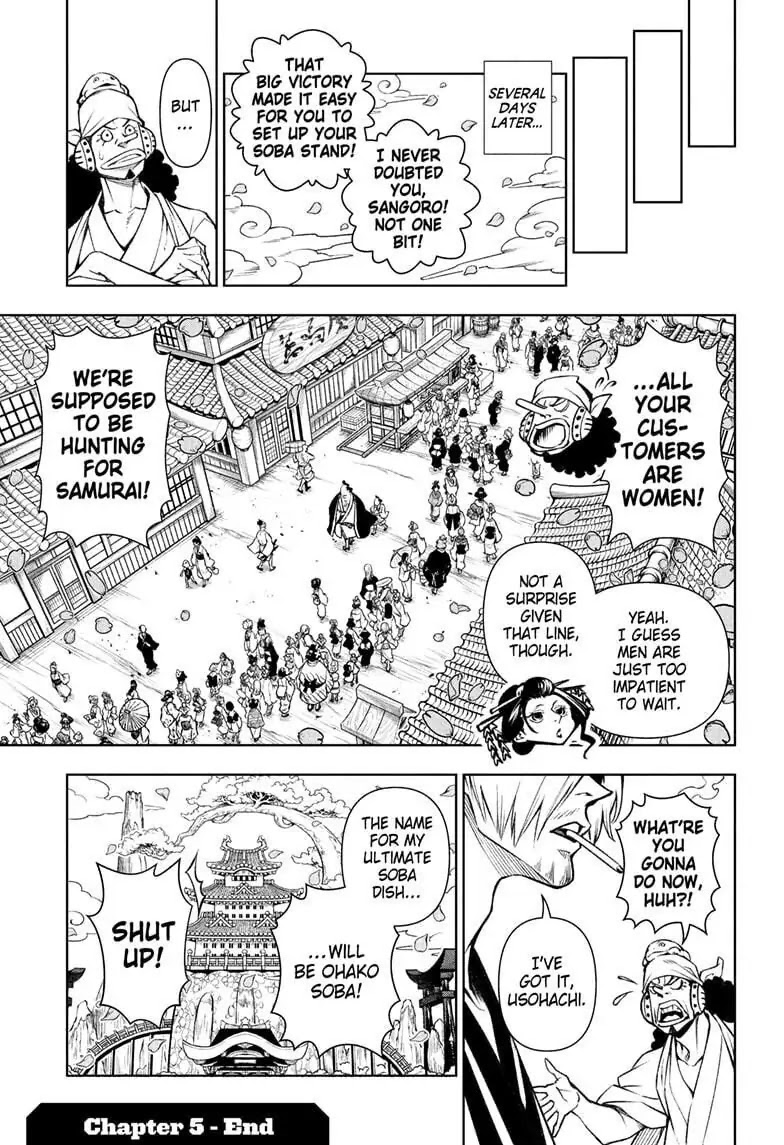 Shokugeki no Sanji Chapter 5 page 38 - Chapter 5: Crooked Cooks, Soba Salvation