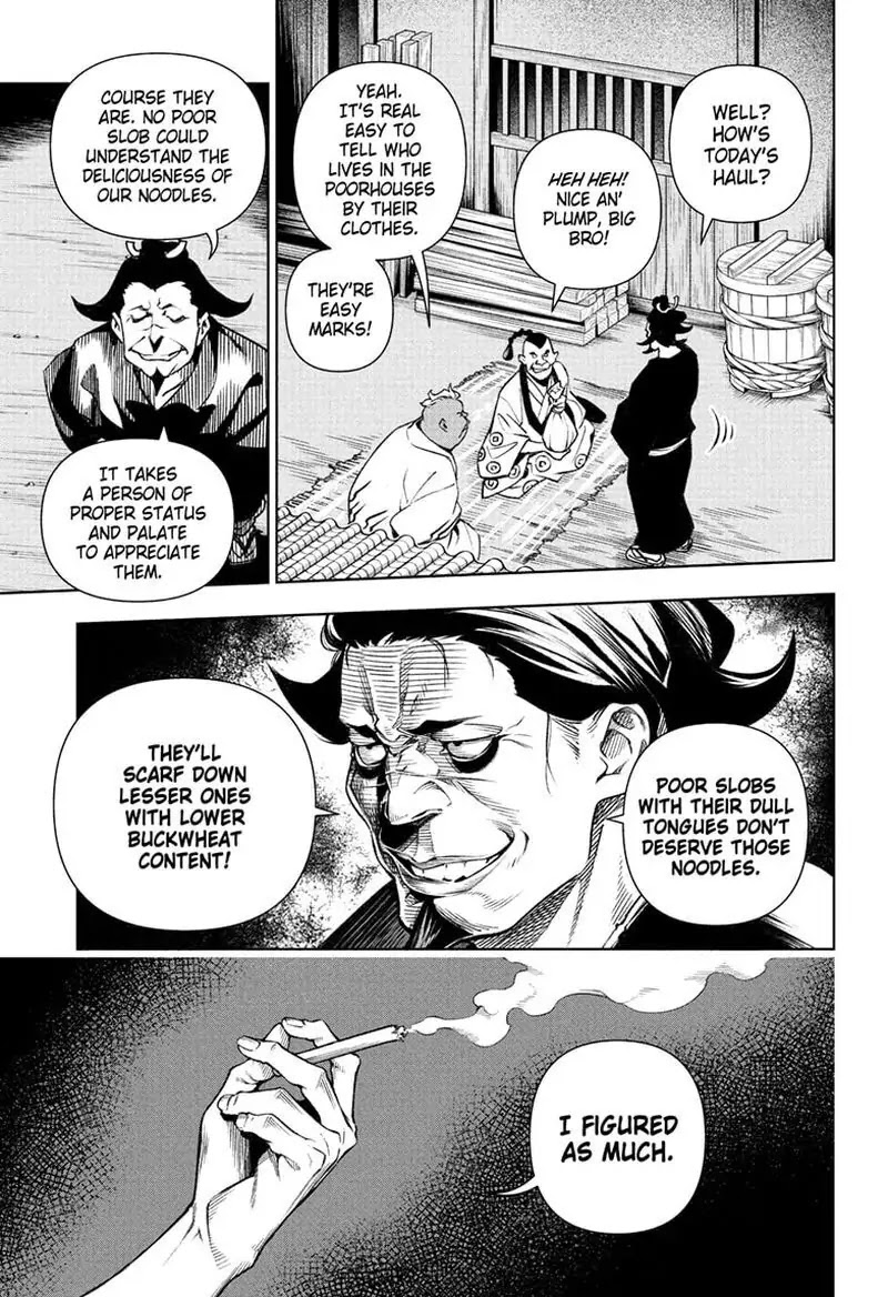 Shokugeki no Sanji Chapter 5 page 7 - Chapter 5: Crooked Cooks, Soba Salvation