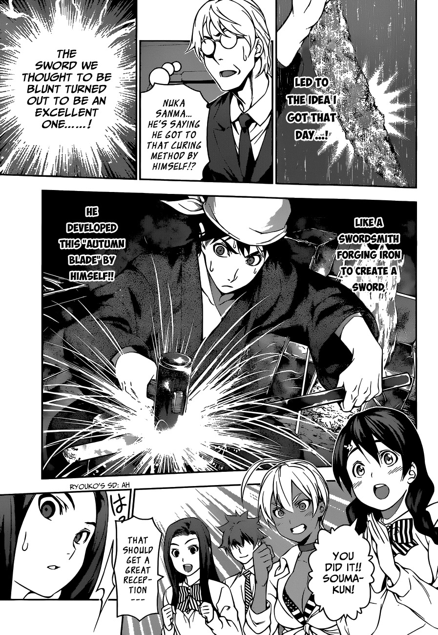 Shokugeki no Soma Chapter 101 page 13 - Chapter 101 : A Fine Tempered Sword