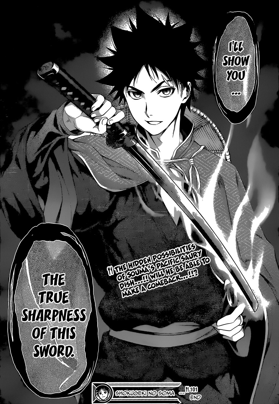 Shokugeki no Soma Chapter 101 page 19 - Chapter 101 : A Fine Tempered Sword