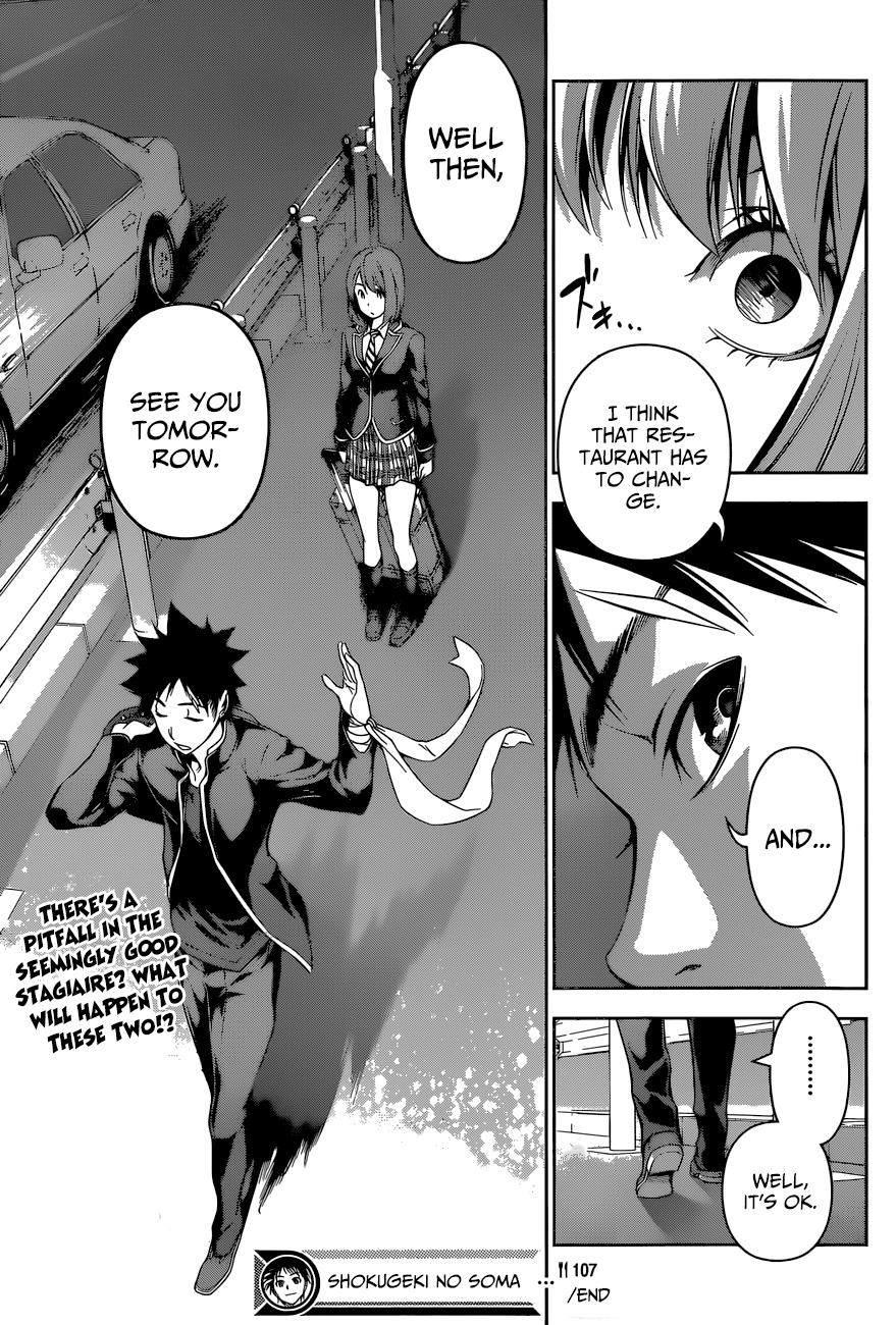 Shokugeki no Soma Chapter 107 page 20 - Chapter 107 : Ideal Distance
