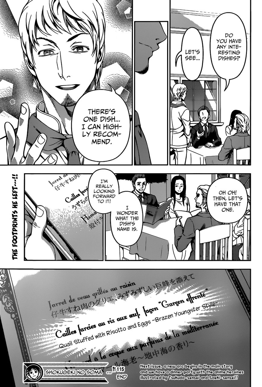 Shokugeki no Soma Chapter 115 page 19 - Chapter 115 : Tear Through
