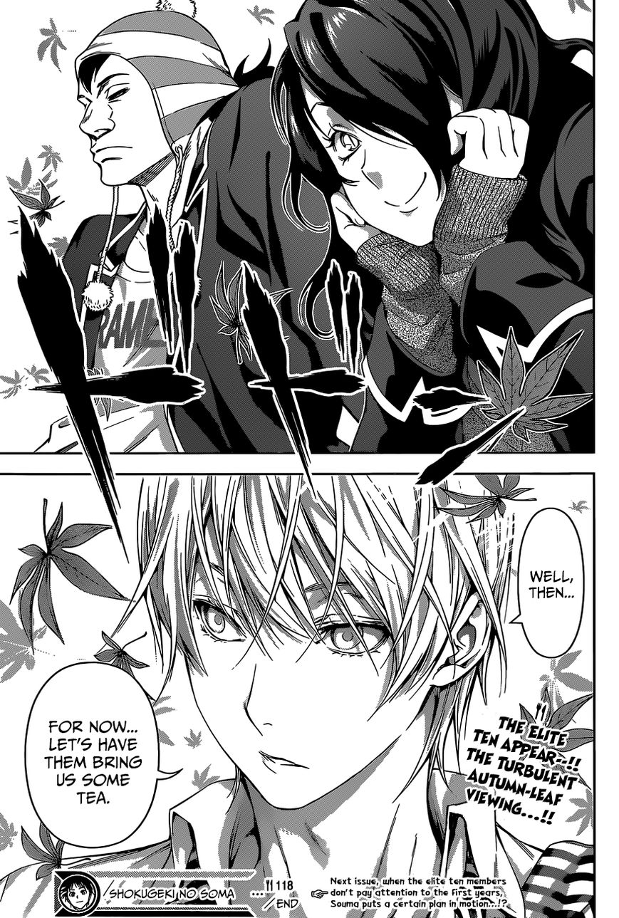 Shokugeki no Soma Chapter 118 page 19 - Chapter 118 : Tootsuki Elite Ten