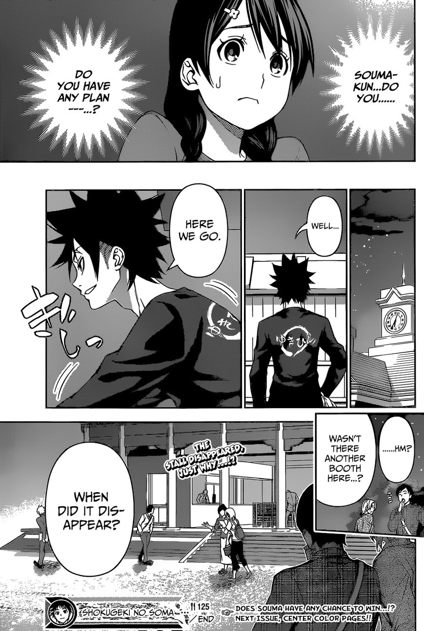 Shokugeki no Soma Chapter 125 page 19 - Chapter 125 : Moon Banquet Festival