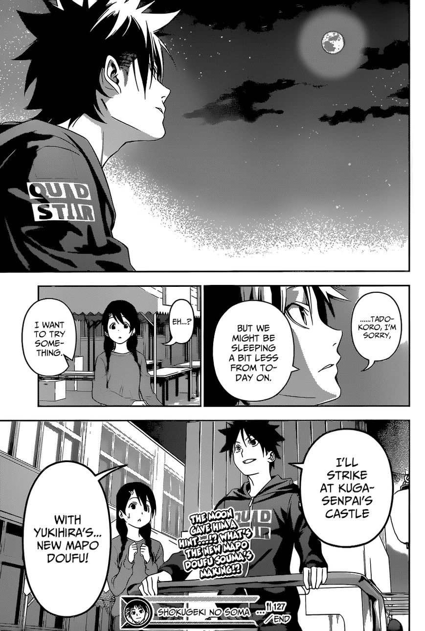 Shokugeki no Soma Chapter 127 page 21 - Chapter 127 : Moonlight Whispers