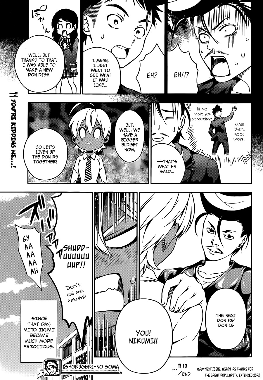 Shokugeki no Soma Chapter 13 page 20 - Chapter 13 : Quiet Don, An Eloquent Don