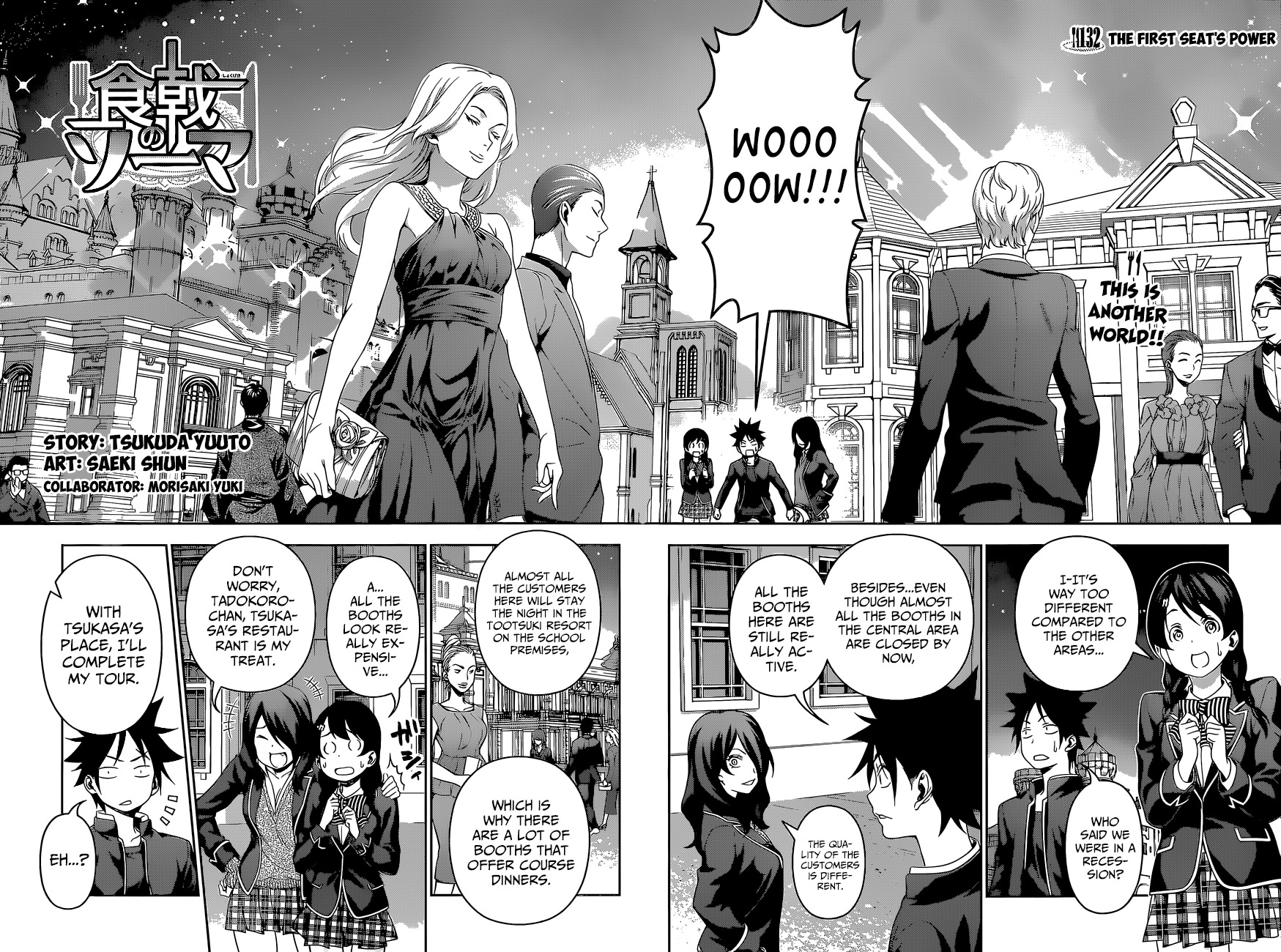 Shokugeki no Soma Chapter 132 page 3 - Chapter 132 : The First Seat's Power