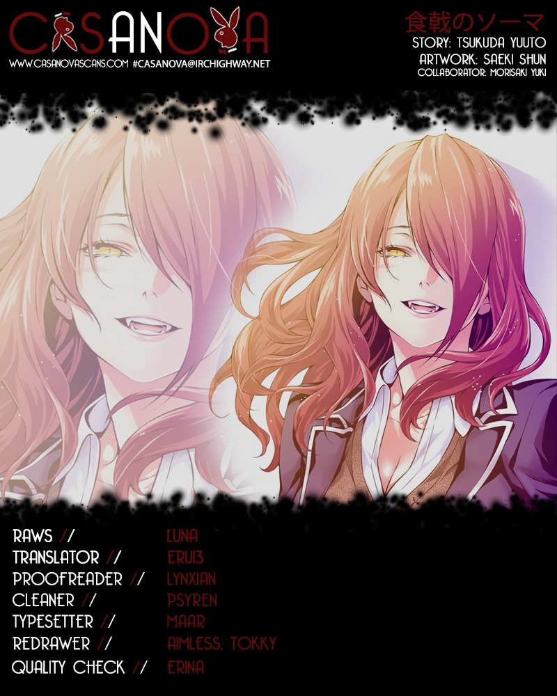 Shokugeki no Soma Chapter 136 page 1 - Chapter 136 : The Captive Queen