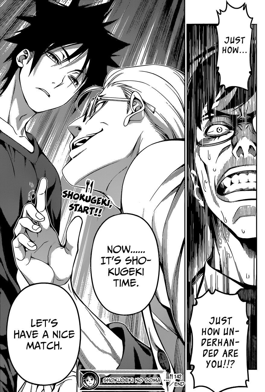 Shokugeki no Soma Chapter 142 page 19 - Chapter 142 : Extreme Foul Play