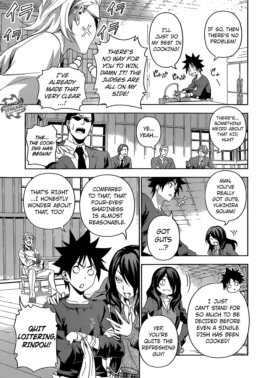 Shokugeki no Soma Chapter 143 page 10 - Chapter 143 : The Battle Has Begun