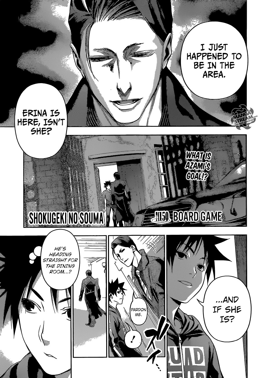 Shokugeki no Soma Chapter 150 page 1 - Chapter 150 : Board Game